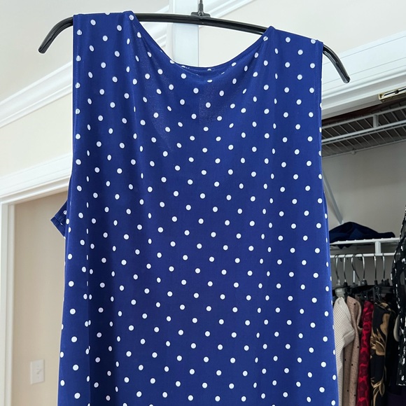 Anne Klein Tank with Pleated Kneckline - Picture 4 of 6